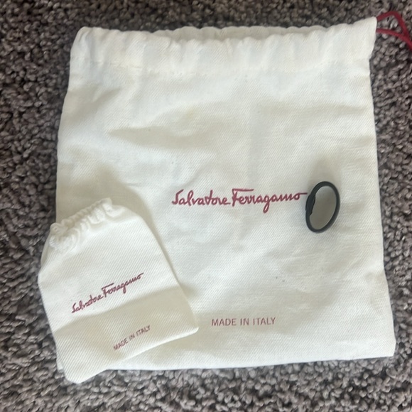 Women’s Salvatore Ferragamo Black With Gold Hardware Belt - Picture 7 of 7